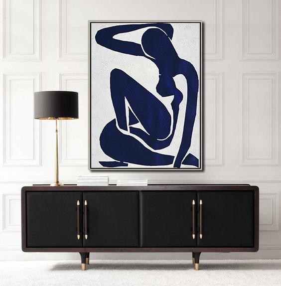 Navy Blue Nude Art #NV270B